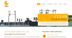 Desktop Screenshot of adityagreenenergy.com