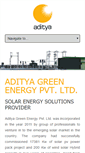Mobile Screenshot of adityagreenenergy.com